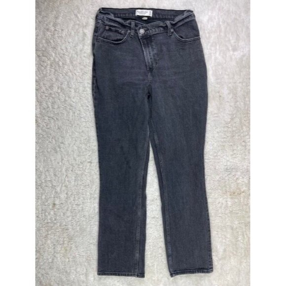 Abercrombie & Fitch Size 28 6s Womens Jeans Curve Love Off Set Zipper Mi… - Picture 1 of 3